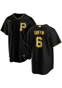 Konnor Griffin Pittsburgh Pirates Mens Replica Alternate Jersey - Black