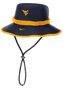 Nike West Virginia Mountaineers Navy Blue Sideline Gameday Apex Mens Bucket Hat