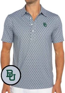 Baylor Bears Mens Dark Grey Range Solo Print Short Sleeve Fashion Polo