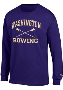 Champion Washington Huskies Purple Rowing Icon Jersey Long Sleeve T Shirt