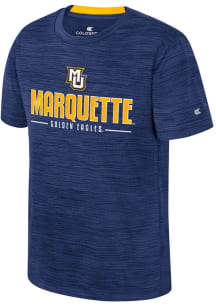 Colosseum Marquette Golden Eagles Youth Navy Blue Anderson Short Sleeve T-Shirt