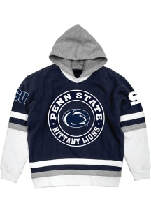Blue 84 Penn State Nittany Lions Mens Navy Blue Chuck Knucks Arch Name Fashion Hood