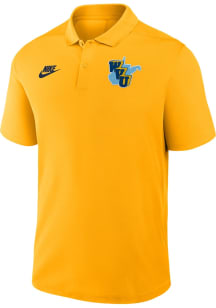 Nike West Virginia Mountaineers Mens Gold 1965 Throwback Short Sleeve Polo