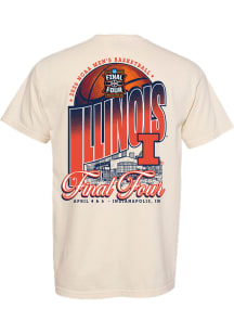 Something Inked Illinois Fighting Illini Ivory 2026 NCAA Final Four Bound Stadium Short Sleeve T S..