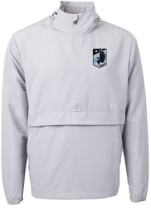 Cutter and Buck Minnesota United FC Mens Grey Charter Eco Pullover Jackets