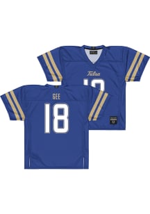 Donnell Gee  Campus Ink Tulsa Golden Hurricane Royal Blue NIL Football Jersey