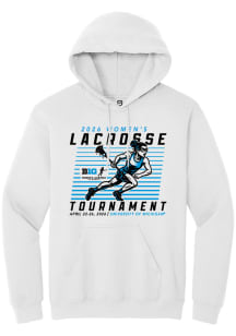 Summit Sportswear Big Ten Mens White 2026 Women's Lacrosse Tournament Long Sleeve Hoodie