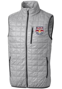 Cutter and Buck New York Red Bulls Mens Grey Rainier PrimaLoft Sleeveless Jacket