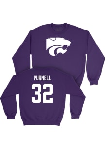 Desmond Purnell K-State Wildcats Mens Purple NIL Legacy Player Crew