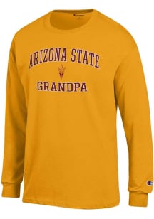 Champion Arizona State Sun Devils Gold Grandpa Jersey Long Sleeve T Shirt