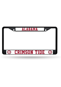 Alabama Crimson Tide Primary Metal License Plate Frame - Black