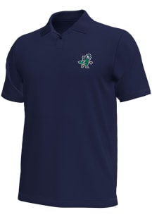 Under Armour Notre Dame Fighting Irish Mens Navy Blue Motion Golf Leprechaun Short Sleeve Polo