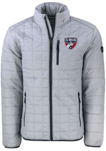 Cutter and Buck FC Dallas Mens Grey Rainier PrimaLoft Big and Tall Lined Jacket