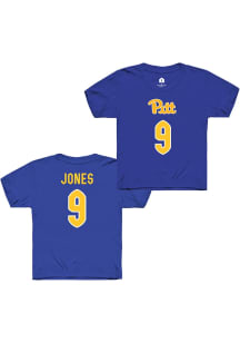 Ryla Jones Pitt Panthers Youth Blue NIL Shirzees Player Tee