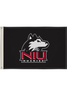 Northern Illinois Huskies 2' x 3' Silk Screen Grommet Flag - Black