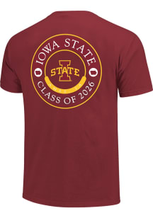 Iowa State Cyclones Cardinal Red Class of 2026 Short Sleeve T Shirt
