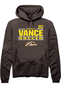 Meredith Vance Western Michigan Broncos Mens Brown NIL Stacked Box Player Hood