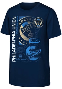 Philadelphia Union Youth Navy Blue Strategy Short Sleeve T-Shirt