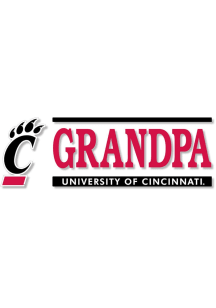 Cincinnati Bearcats 6x2 Grandpa Auto Decal - Red