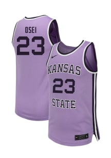 Stephen Osei  Nike K-State Wildcats Lavender NIL Name And Number Jersey