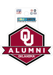 Oklahoma Sooners 3" Alumni Durable Stickers - Crimson
