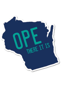 Wisconsin Ope There it is Stickers - Blue