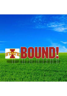 Iowa State Cyclones Large Bound Yard Sign - Cardinal
