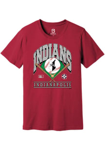 Summit Sportswear Indianapolis Indians Cardinal Homefield Short Sleeve Fashion T Shirt