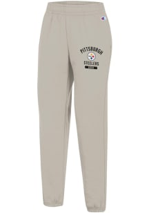 Champion Pittsburgh Steelers Womens Powerblend Oatmeal Sweatpants