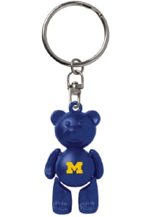 Michigan Wolverines Beary Cute Keychain - Navy Blue