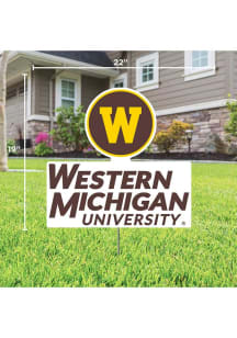 Western Michigan Broncos Yard Sign Yard Sign - White