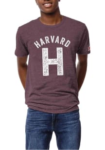 Harvard Crimson Maroon Vintage H Short Sleeve Fashion T Shirt