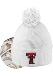 LogoFit Texas Tech Red Raiders White Monroe Womens Knit Hat