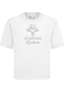 Levelwear Florida Panthers White Signature Knit Shadow Surge Short Sleeve Fashion T Shirt