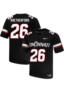 Deebo Roetherford  Nike Cincinnati Bearcats Black Football NIL Name And Number Football Jersey