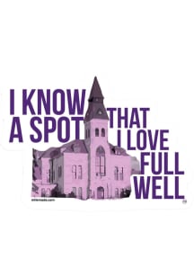 K-State Wildcats I Know a Spot Stickers - Purple
