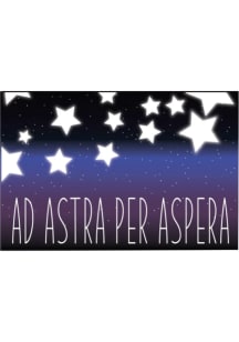 Kansas Ad Astra Per Aspera Stickers - White