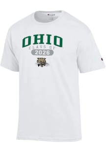 Champion Ohio Bobcats White Pill Class of 2026 Jersey Short Sleeve T Shirt