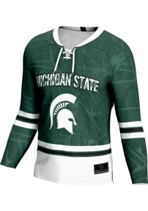 ProSphere Michigan State Spartans Youth Green Vigor Hockey Jersey