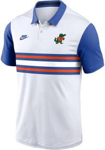 Nike Florida Gators Mens White Vapor Primetime Short Sleeve Polo