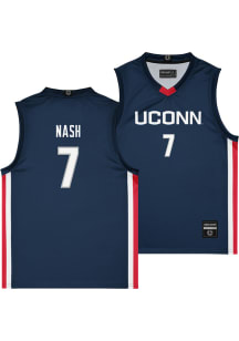Jaye Nash  Campus Ink UConn Huskies Youth NIL Navy Blue Basketball Jersey