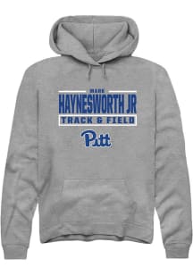Mark  Jr Haynesworth Pitt Panthers Mens Graphite NIL Stacked Box Player Hood