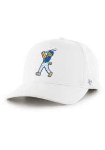 47 Pitt Panthers Mascot Playing Baseball Hitch Adjustable Hat - White