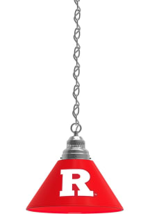 Rutgers Scarlet Knights Single Silver Billiard Lamp