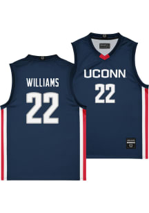 Serah Williams  Campus Ink UConn Huskies Navy Blue NIL Jersey