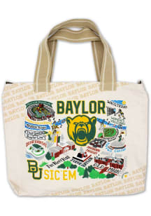 Baylor Bears White 14x18 Canvas Tote