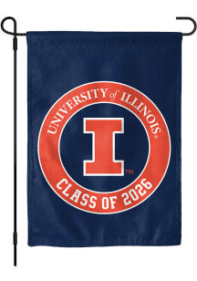 Illinois Fighting Illini Class of 2026 Garden Flag - Navy Blue