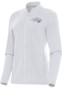 Antigua Oklahoma City Thunder Womens White 2025 Finals Champions Continual Light Weight Jacket