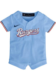 Nike Texas Rangers Baby Light Blue Alt Replica Romper Jersey Baseball Jersey