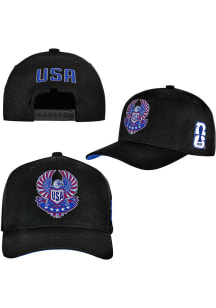 Team USA Black Advantage Pro Crown Snapback Mens Snapback Hat